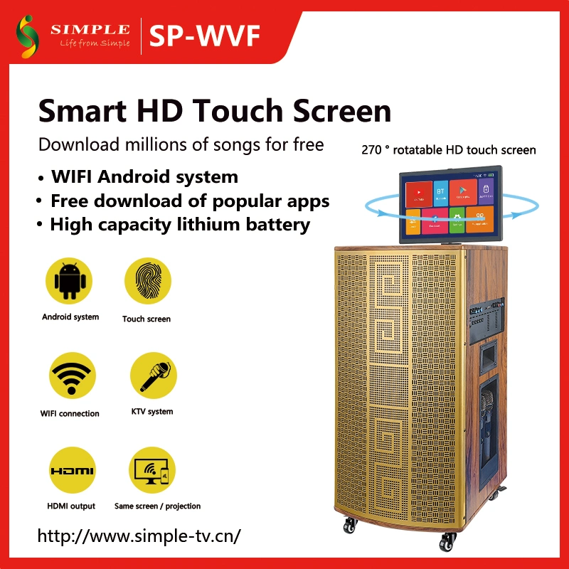 Sp-Wvf Moveable Trolley Smart Portable TV with 19&quot; HD LCD screen
