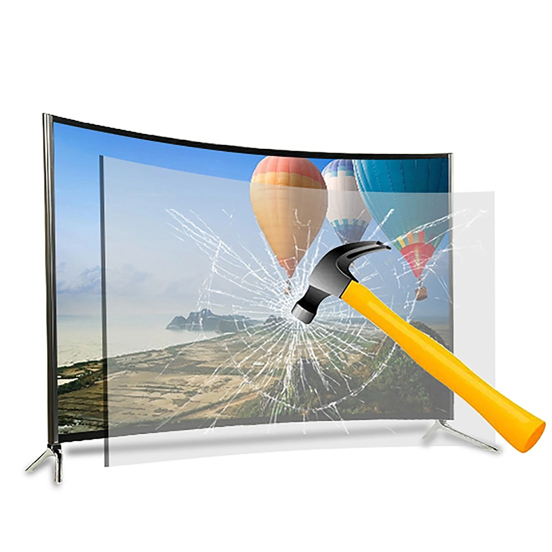 TV 55&quot; 4K UHD Frameless Design LCD LED TV with Digital System Smart Curved TV Android 11.0
