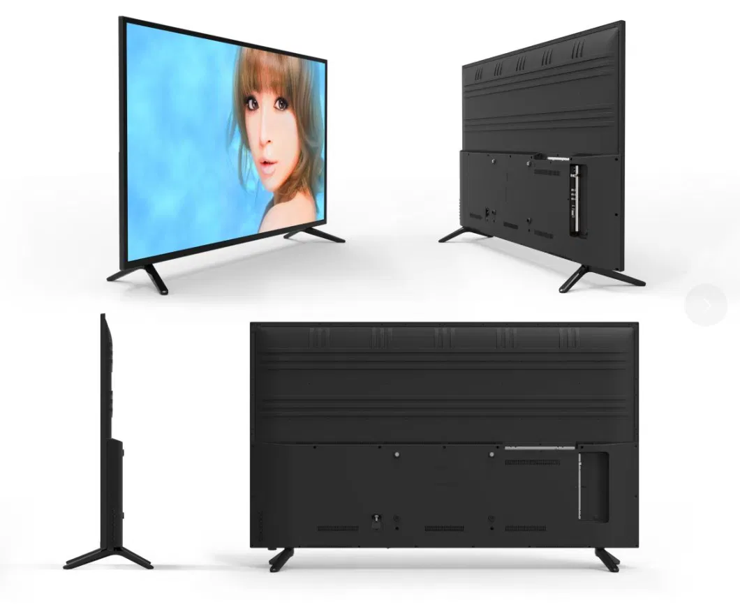 OEM Wholesale 55 Inch LED TV Small Size Television Set Smart HD Full Black Color Digital Smart FHD TV 1920 X 1080 Pixels LED Full HD TV LED HD-Ready TV