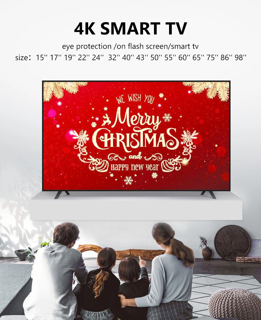 Home TV 55&quot; 4K UHD LCD LED TV T2 S2 Digital TV
