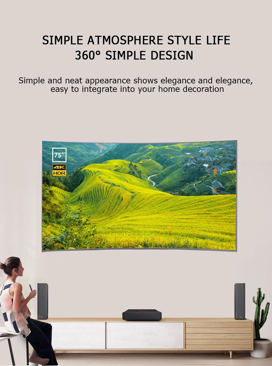 Home TV 55&quot; 4K UHD Frameless LED with Digital System Curved TV