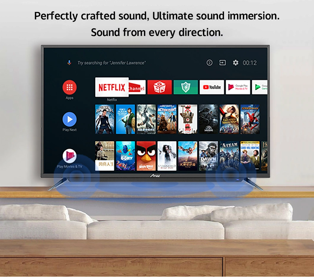 Amaz 40-Inch FHD Smart Android TV with Netflix Youtube Built-in Television
