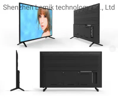 OEM Wholesale 55 Inch LED TV Small Size Television Set Smart HD Full Black Color Digital Smart FHD TV 1920 X 1080 Pixels LED Full HD TV LED HD