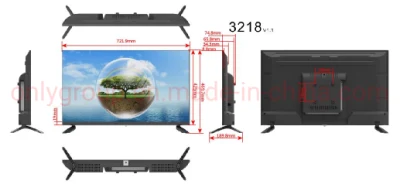 2022 New Full HD Televisions with WiFi LED Tvs From China LED Television 4K Smart TV 32 39 40 43 50 55 Inch with HD FHD UHD Normal LED TV